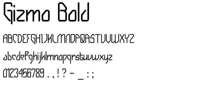 Gizmo Bold font
